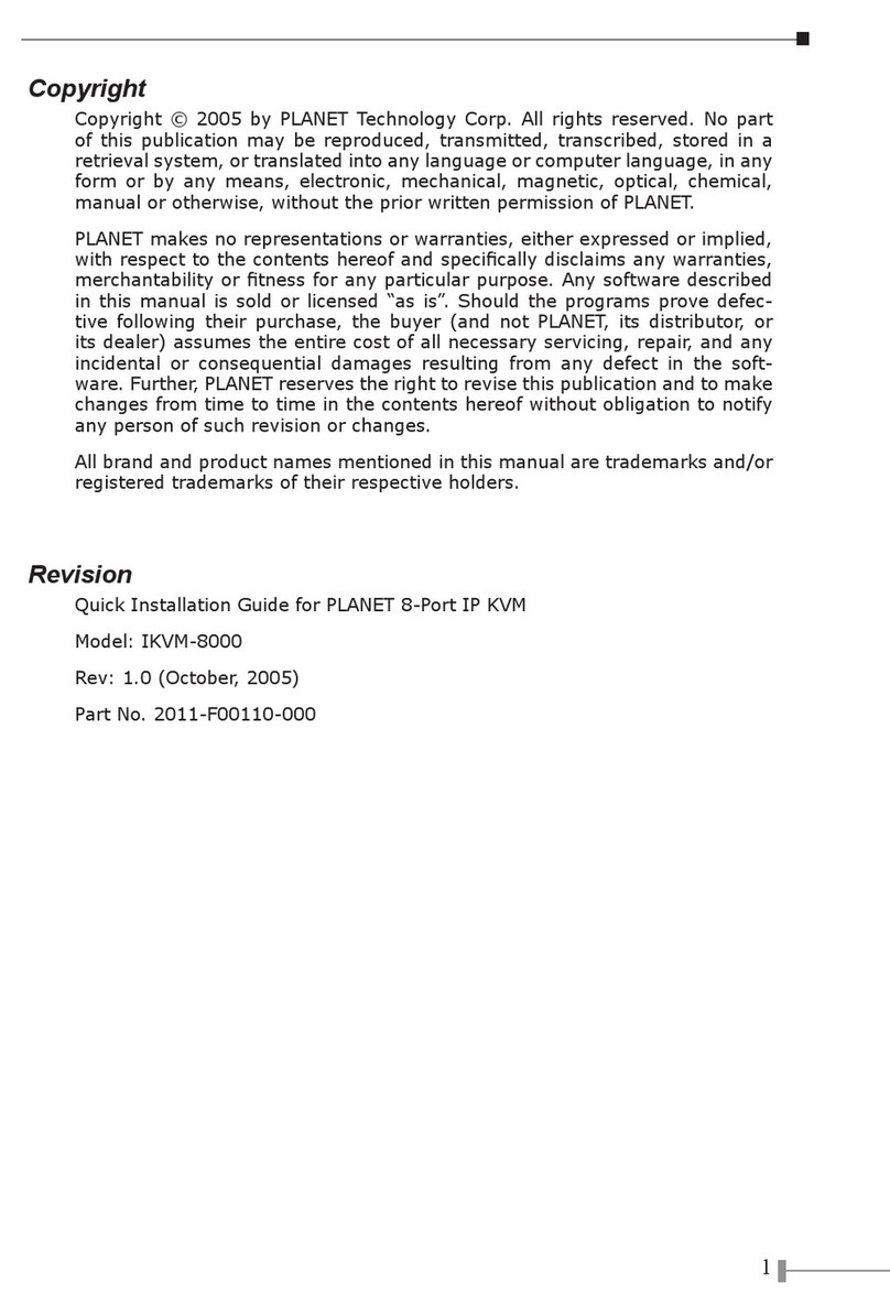 Planet IKVM-8000 User manual