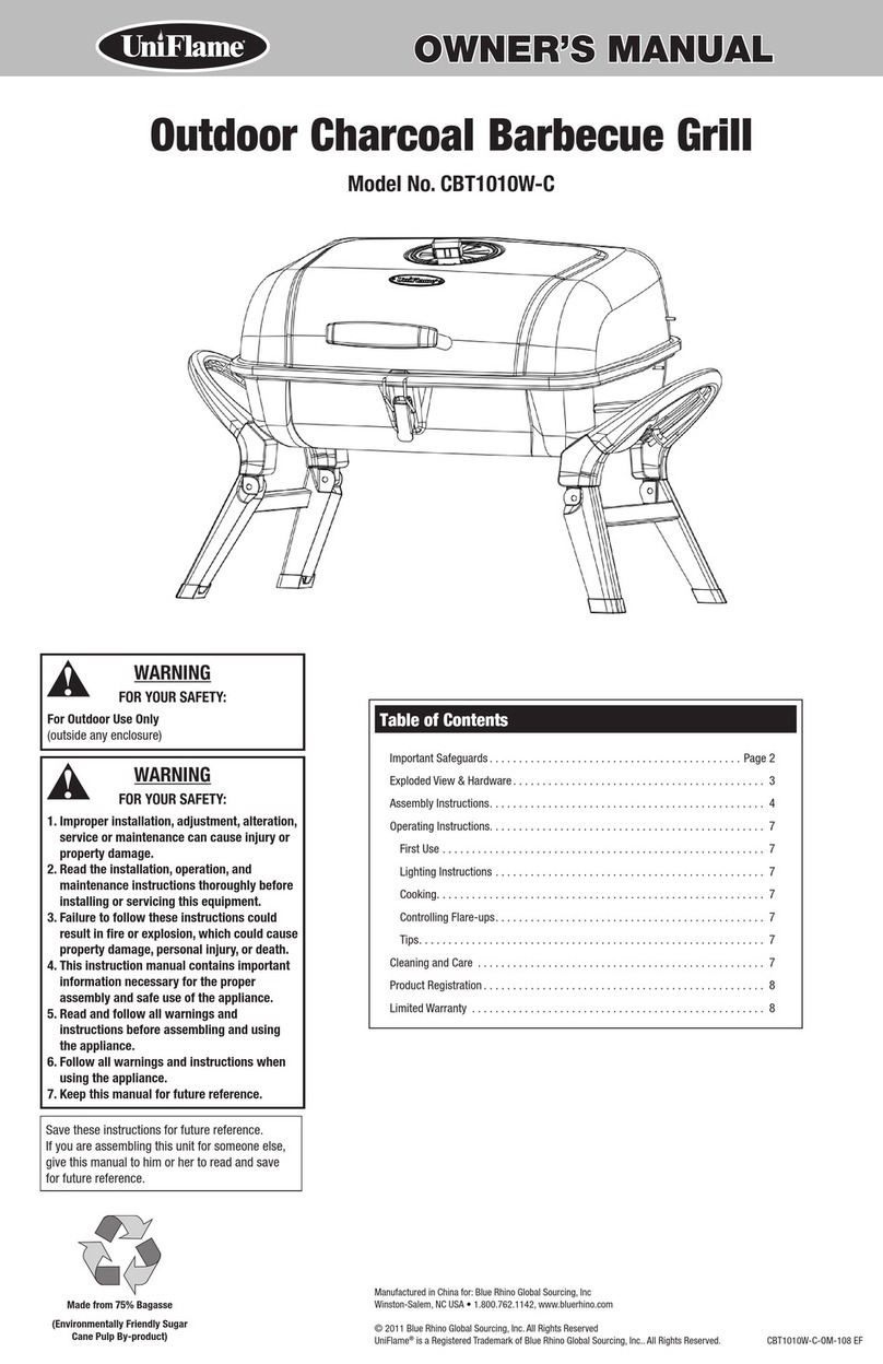 Uniflame CBT1010W-C User manual