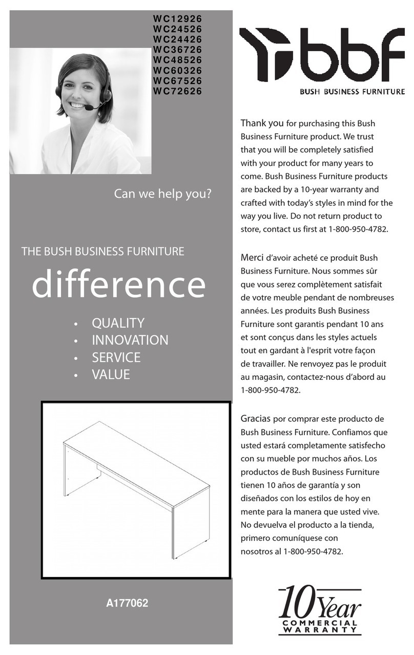 Bush Business Furniture WC12926 manual