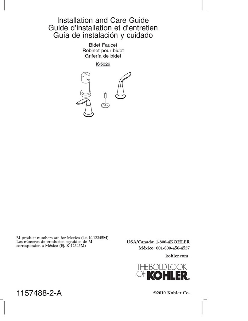 Kohler K-5329 Assembly instructions