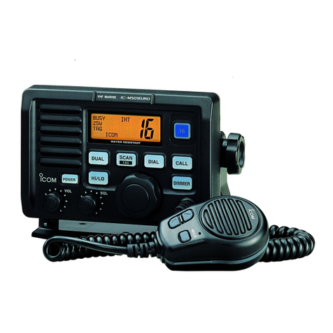 Icom IC-M501 Quick start guide
