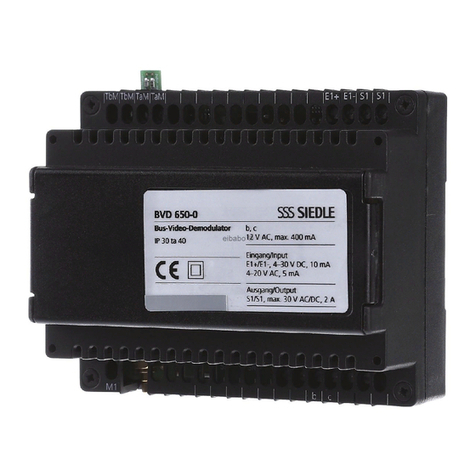SSS Siedle BVD 650-0 User manual