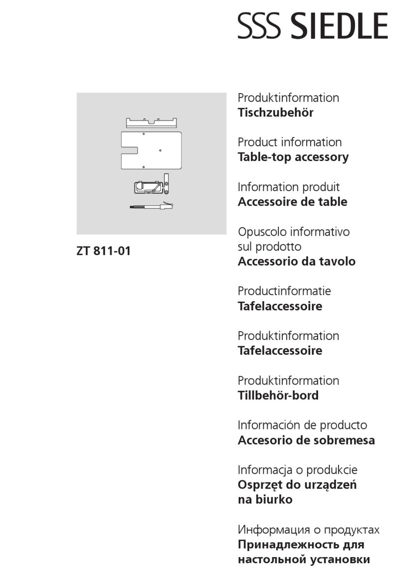 SSS Siedle ZT 811-01 User manual SSS Siedle ZT 811-01 User manual