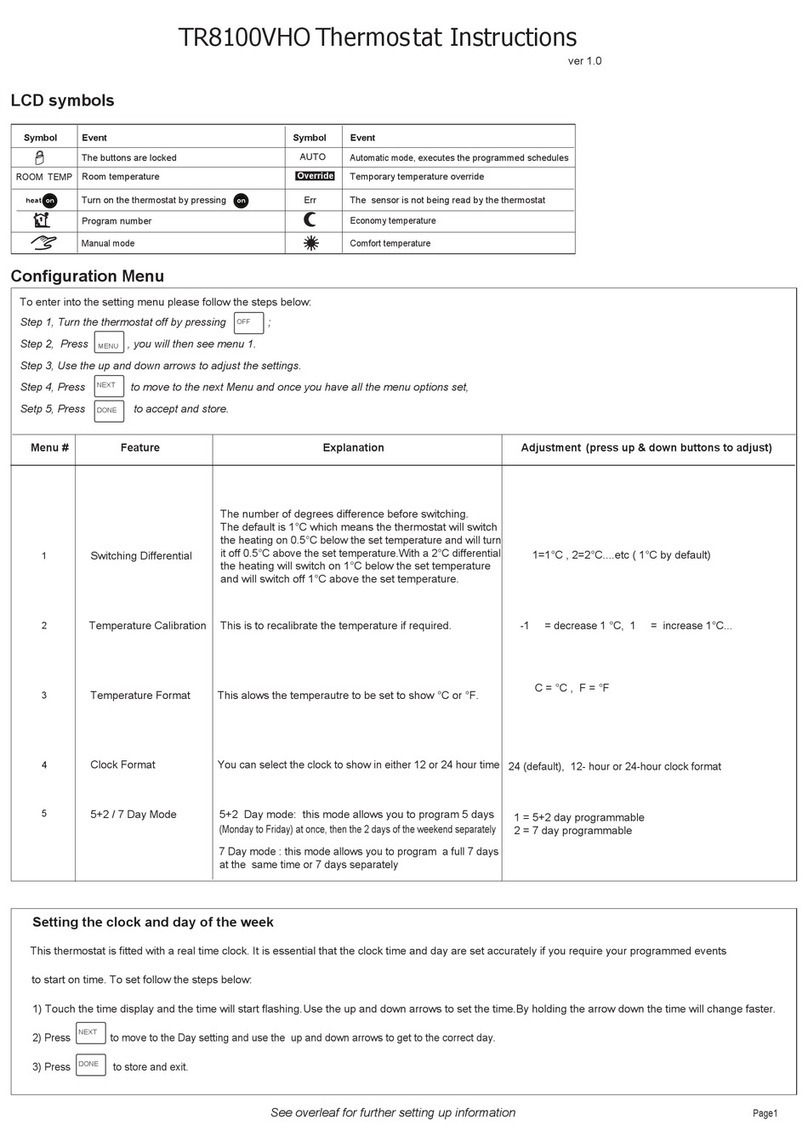 heatwell TR8100VHO instructions