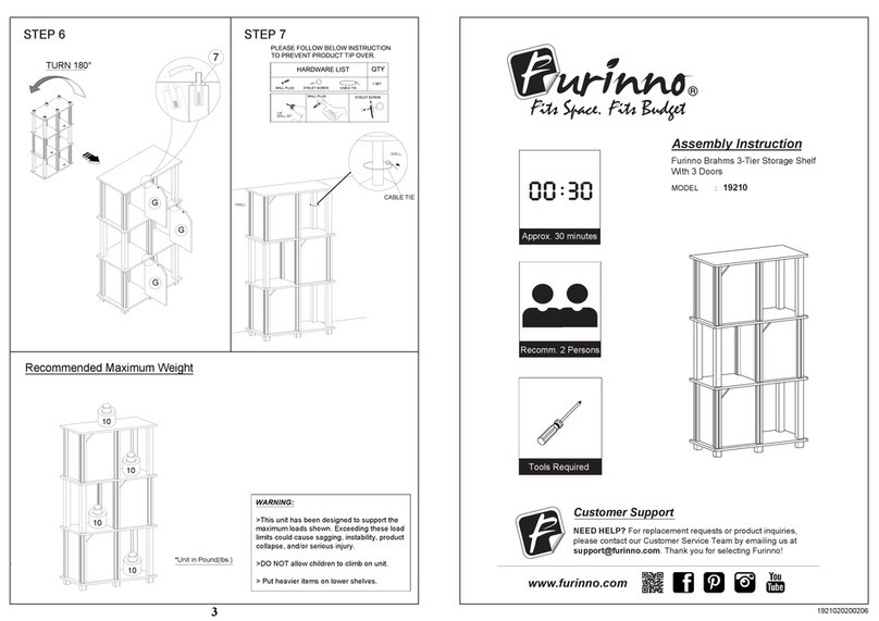 Furinno Brahms 19210 Assembly instruction