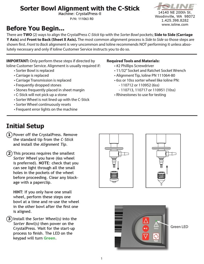 Ioline CrystalPress-II manual