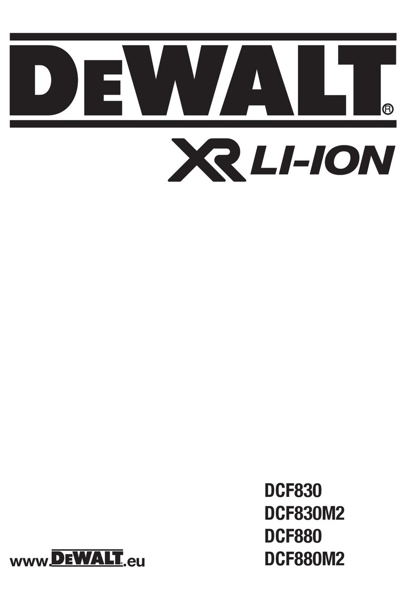 DeWalt XR LI-ION DCF830M2 Original instructions