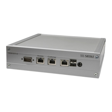 SSS Siedle AGW 671-0 User manual