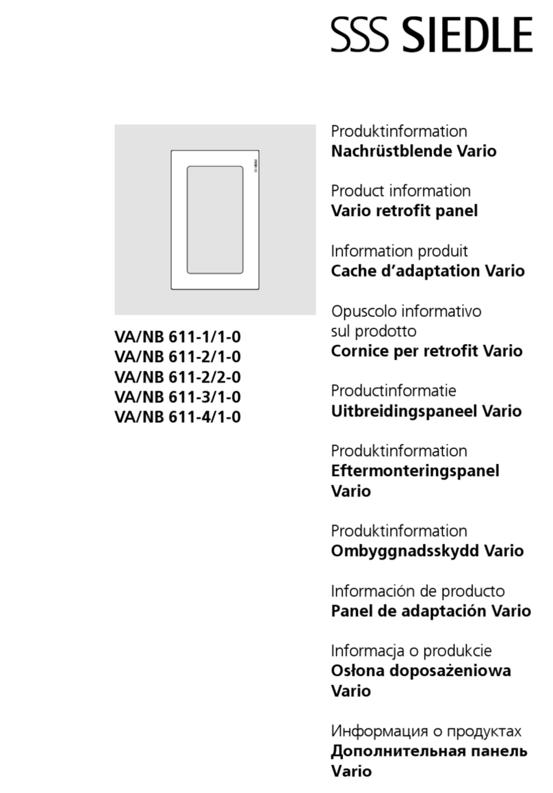 SSS Siedle VA/NB 611-1/1-0 User manual