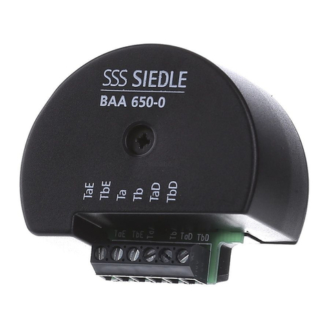 SSS Siedle BAA 650-0 User manual