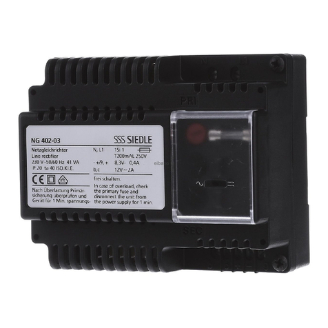 SSS Siedle NG 402-03 User manual
