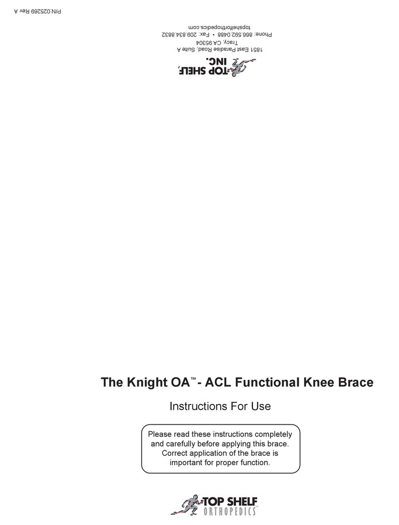 Top shelf Orthopedics Knight OA User manual