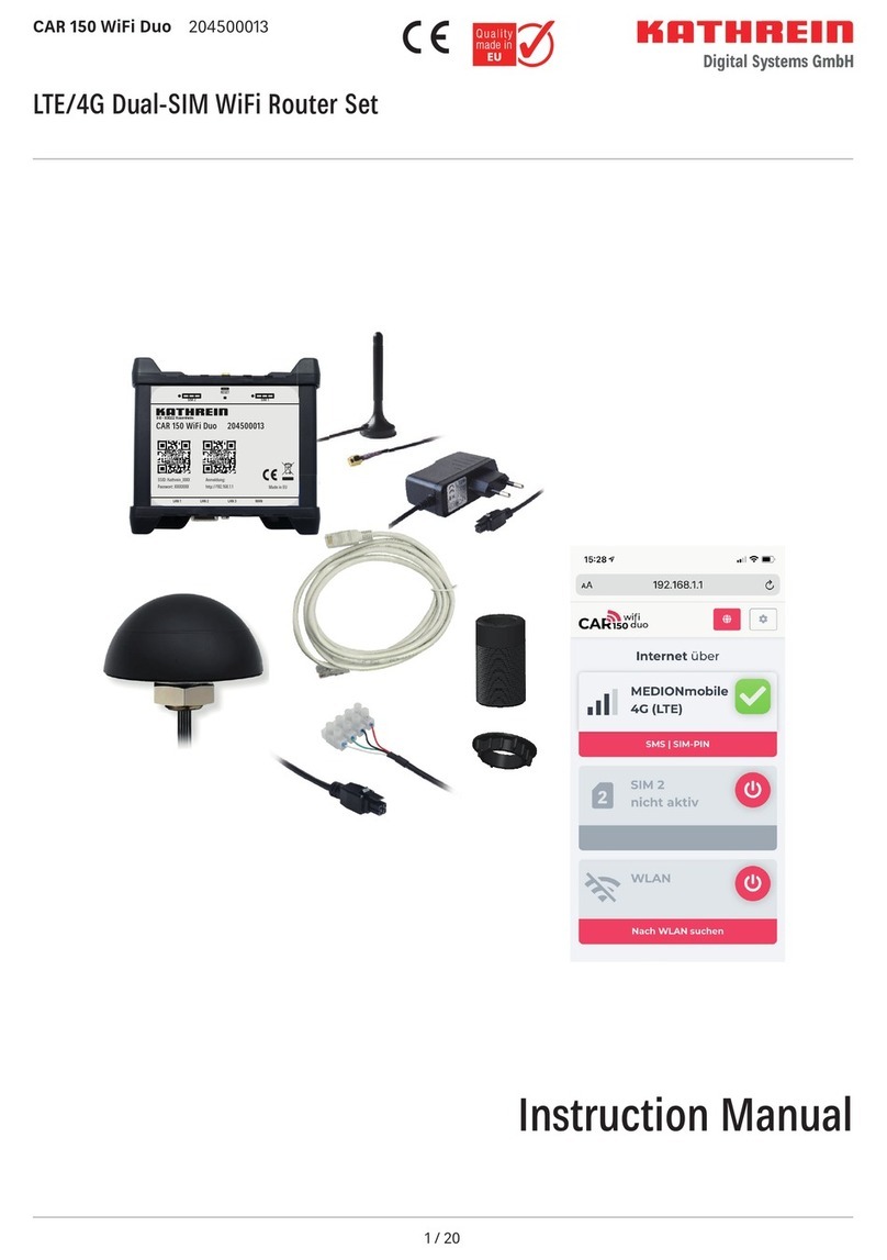 Kathrein CAR 150 WiFi Duo instruction manual
