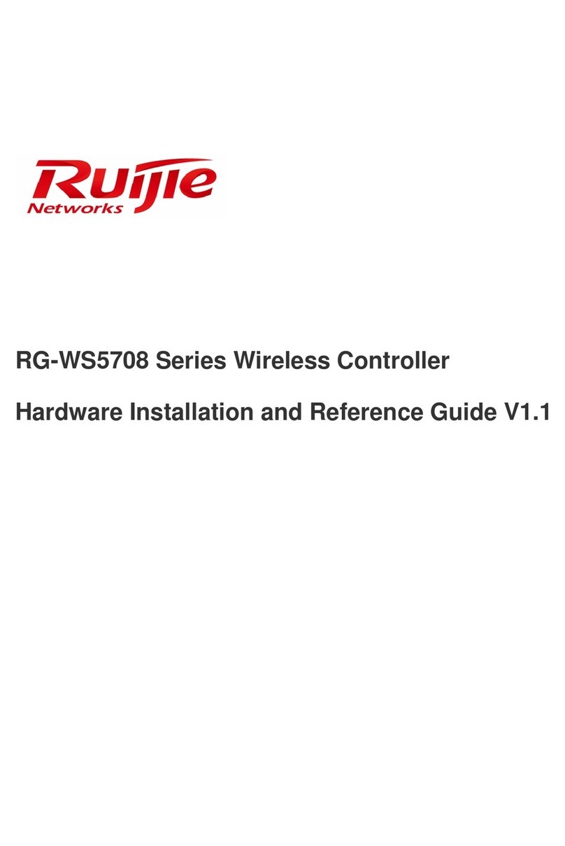 Ruijie RG-WS5708 Series Hardware  installation and reference guide