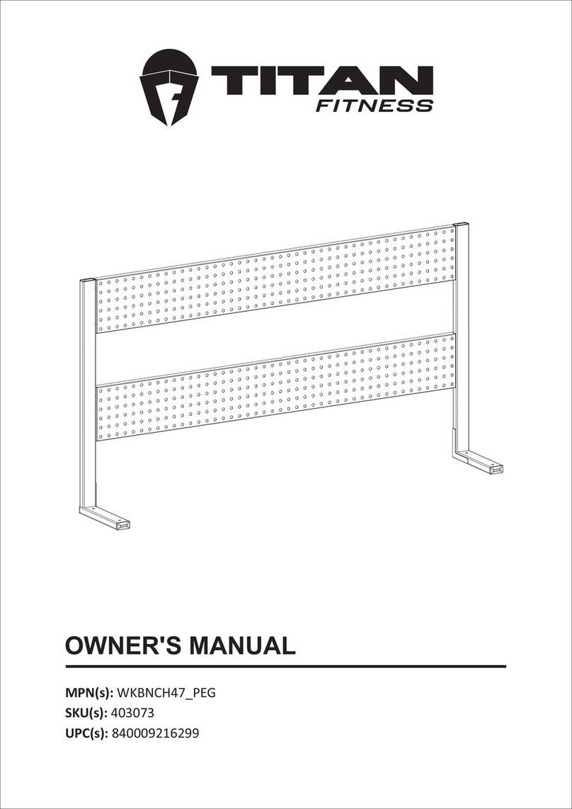 Titan Fitness WKBNCH47 PEG owner's manual
