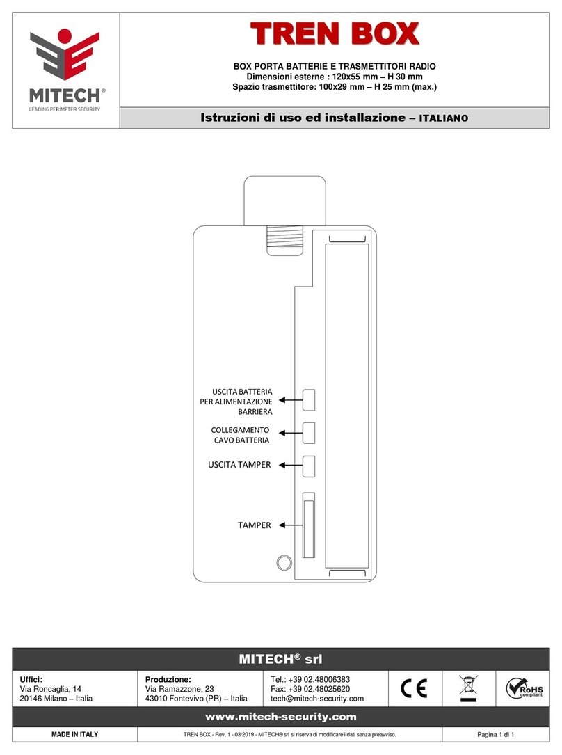 MITECH TREN BOX Installation and user manual