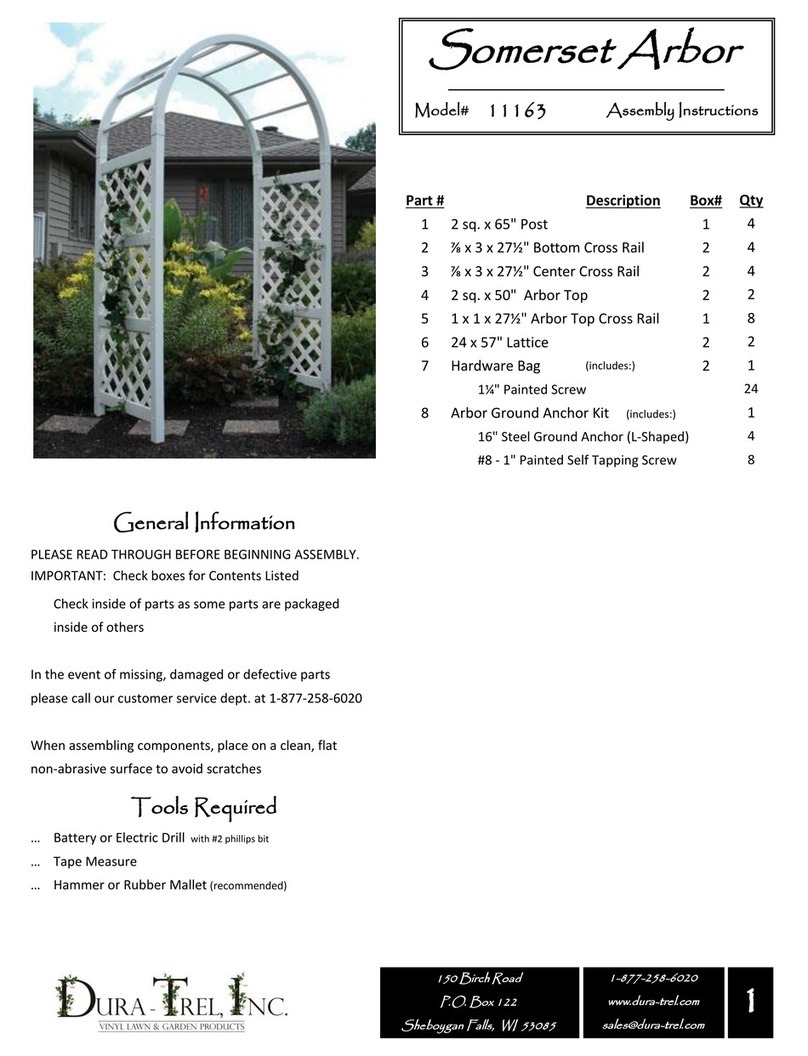 Dura Trel Somerset User manual Dura Trel Somerset User manual