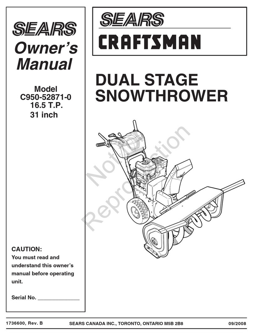 Sears CRAFTSMAN C950-52871-0 owner's manual