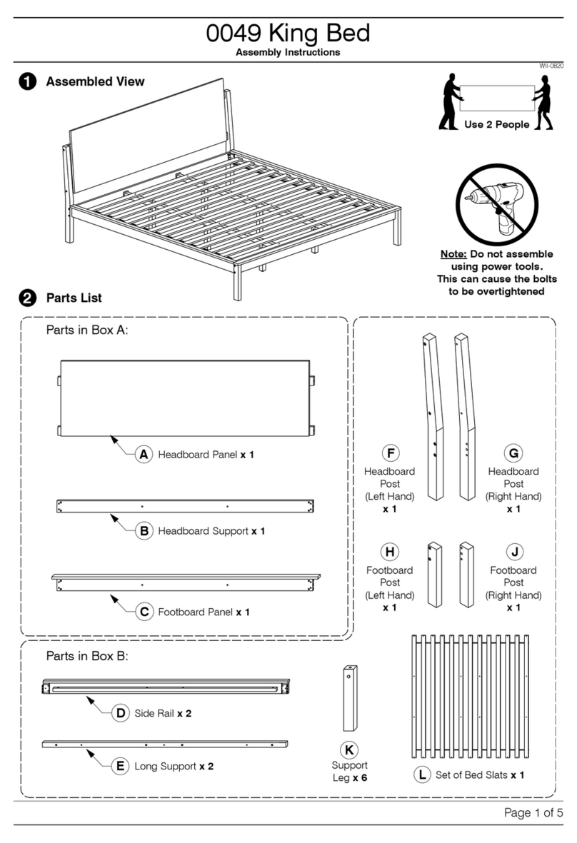 Baxton Studio King Bed 0049 User manual