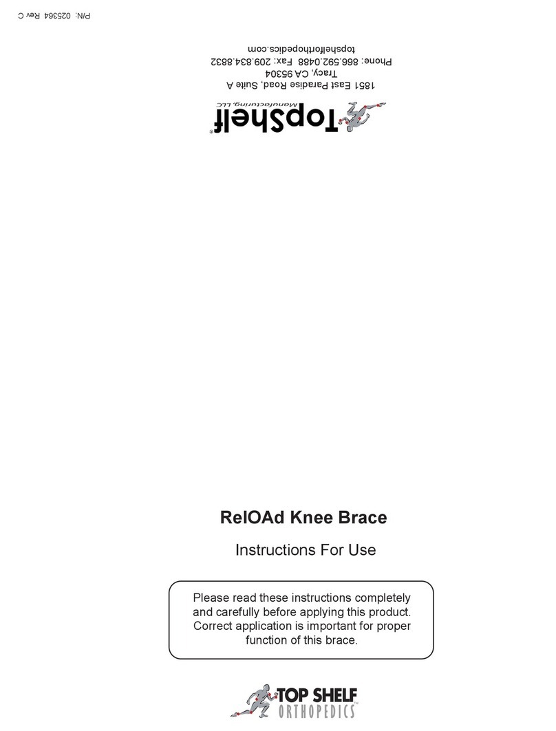 Top shelf Orthopedics RelOAd 50503-X User manual