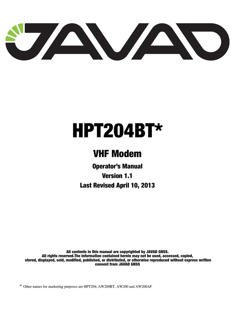 Javad HPT204BT Series User manual