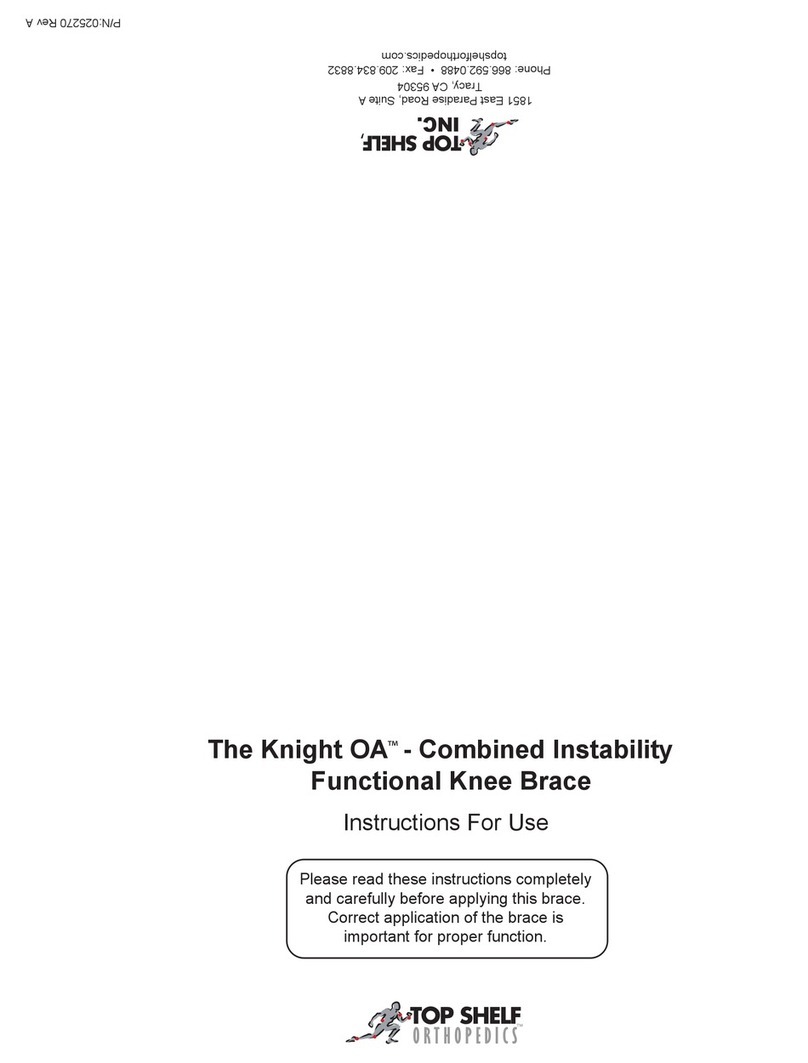 Top shelf Orthopedics Knight OA User manual