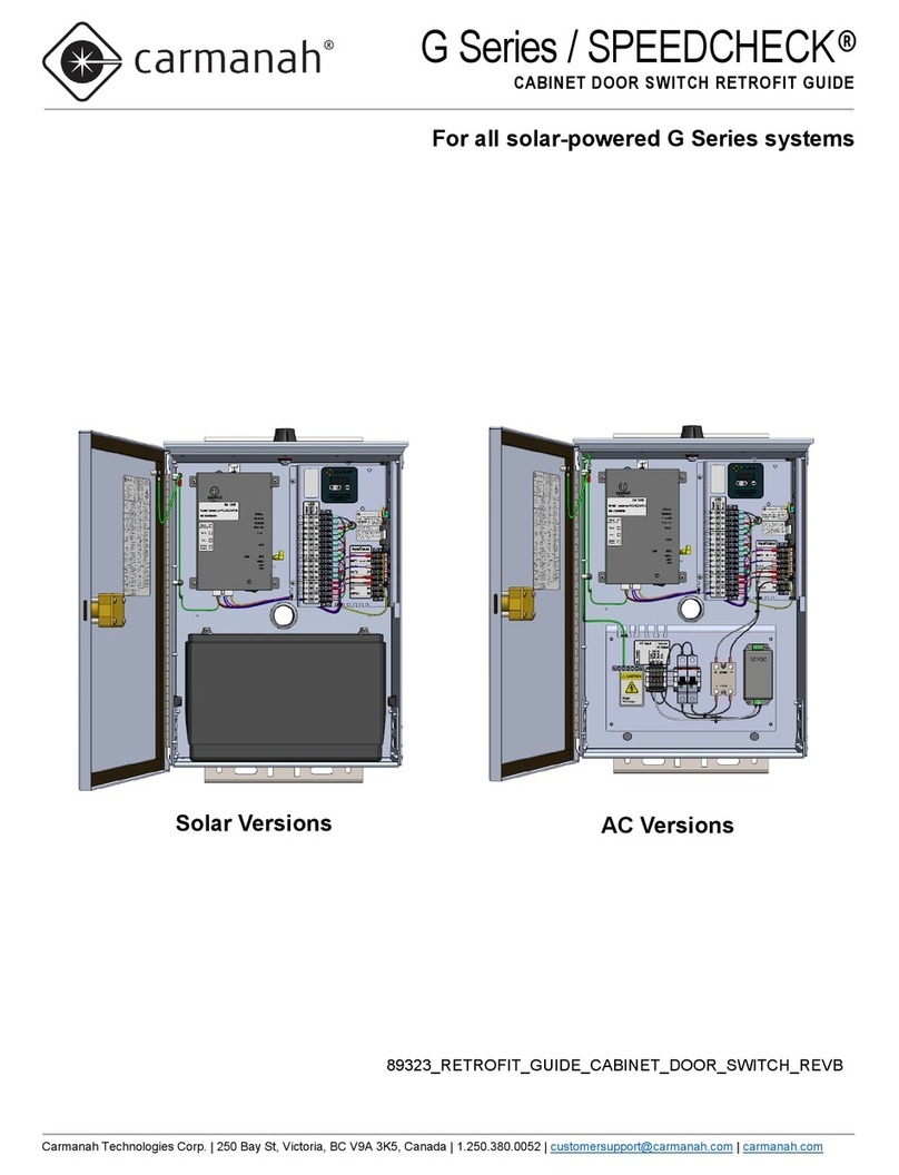 Carmanah SPEEDCHECK G Series User manual