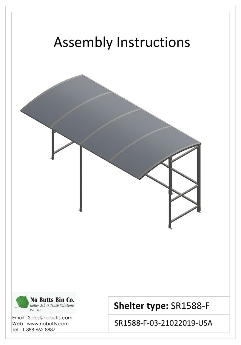 No Butts Bin SR1588-F User manual