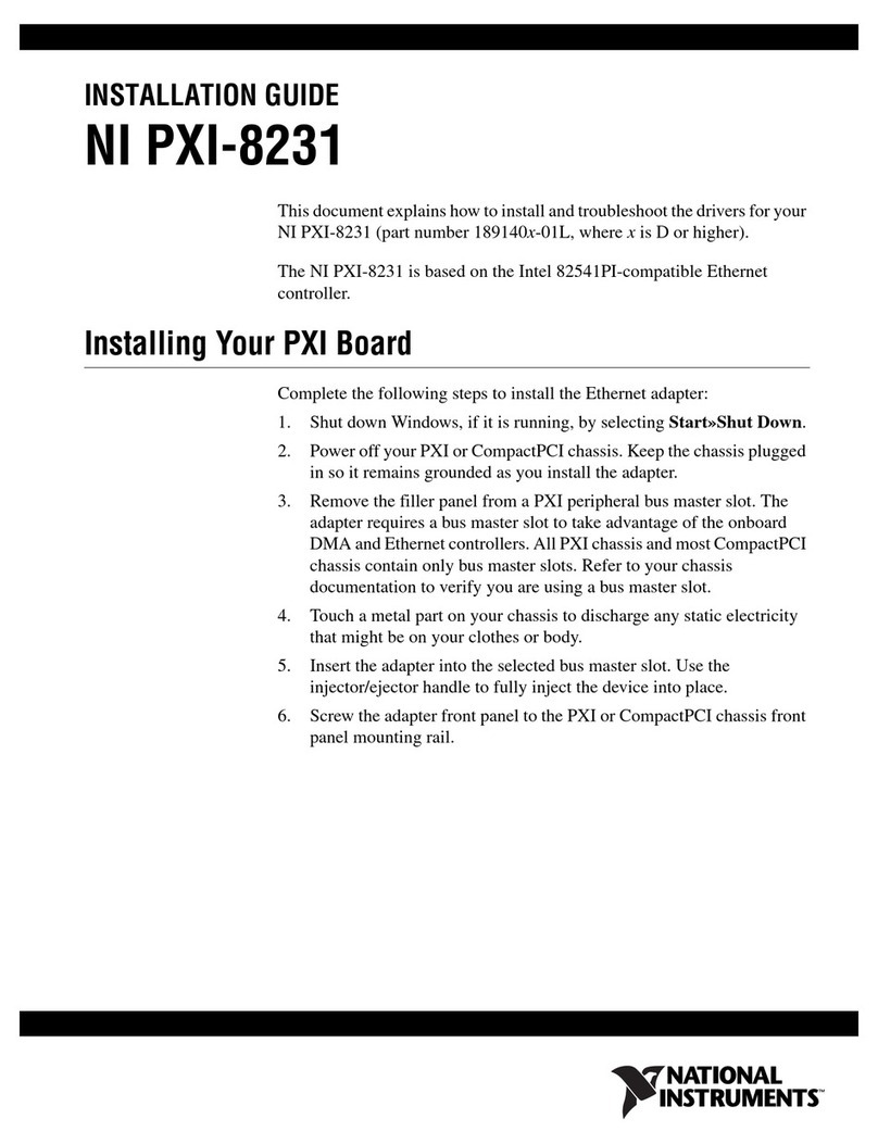 National Instruments PXI-8231 User manual