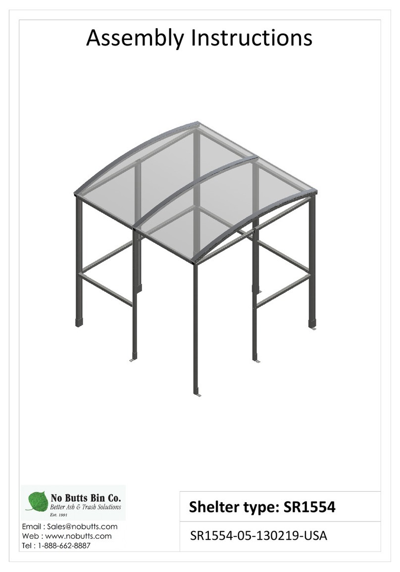 No Butts Bin SR1554 User manual