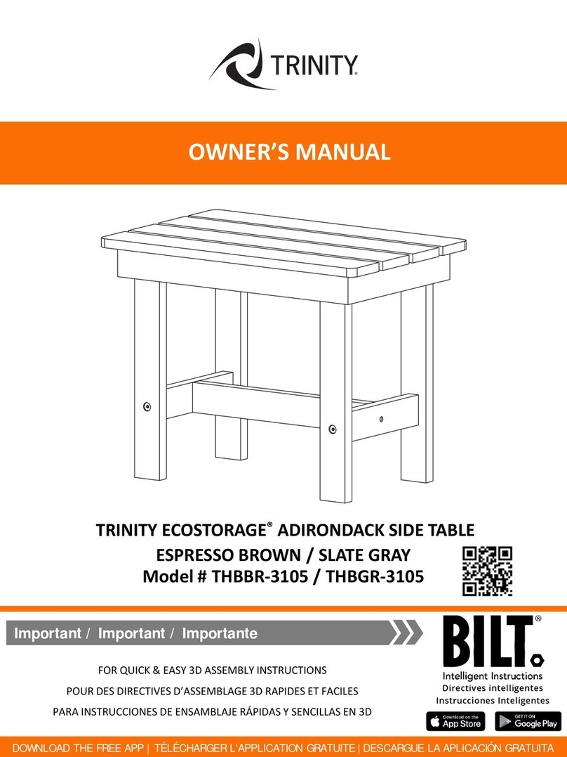 Bilt Trinity ECOSTORAGE THBBR-3105 User manual