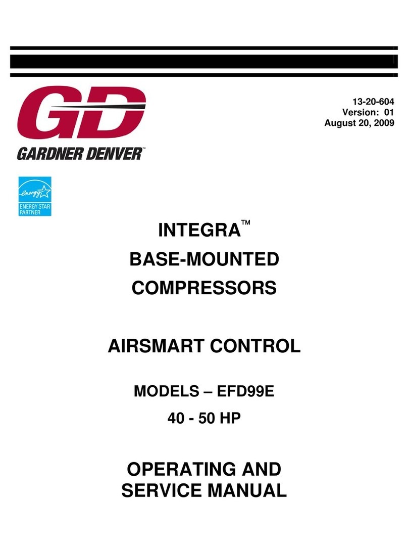 Gardner Denver INTEGRA EFD99E Operating and service manual
