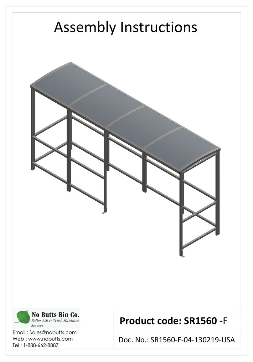 No Butts Bin SR1560-F User manual