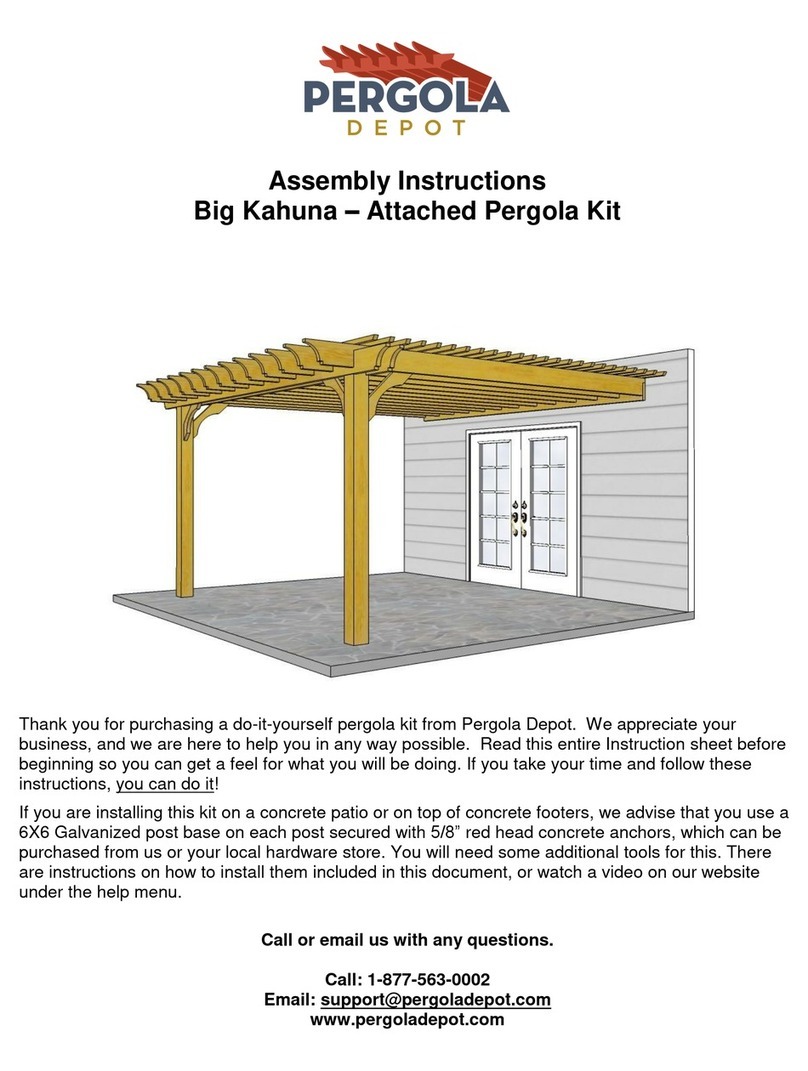Pergola Depot Big Kahuna Assembly instructions