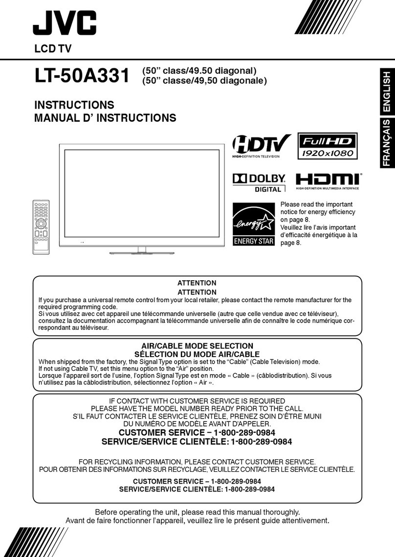 JVC LT-50A331 User manual JVC LT-50A331 User manual