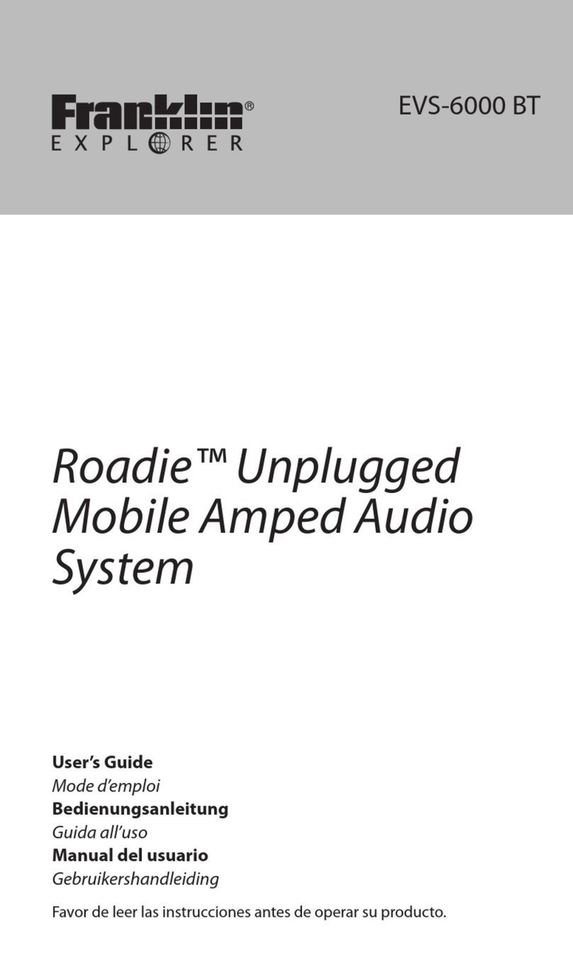 Franklin Roadie EVS-6000BT user guide
