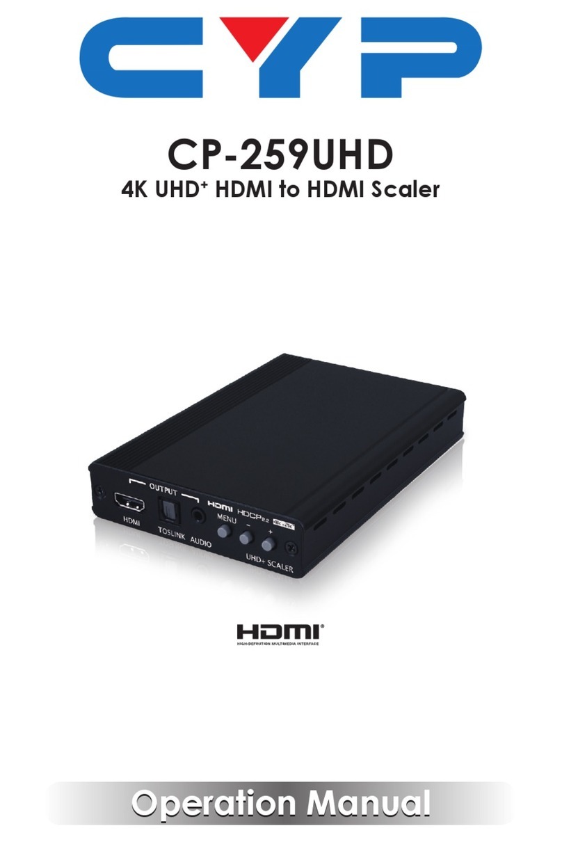CYP CP-259UHD Operation manual