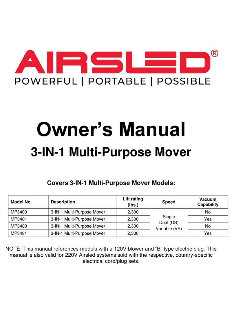AIRSLED MP3400 owner's manual