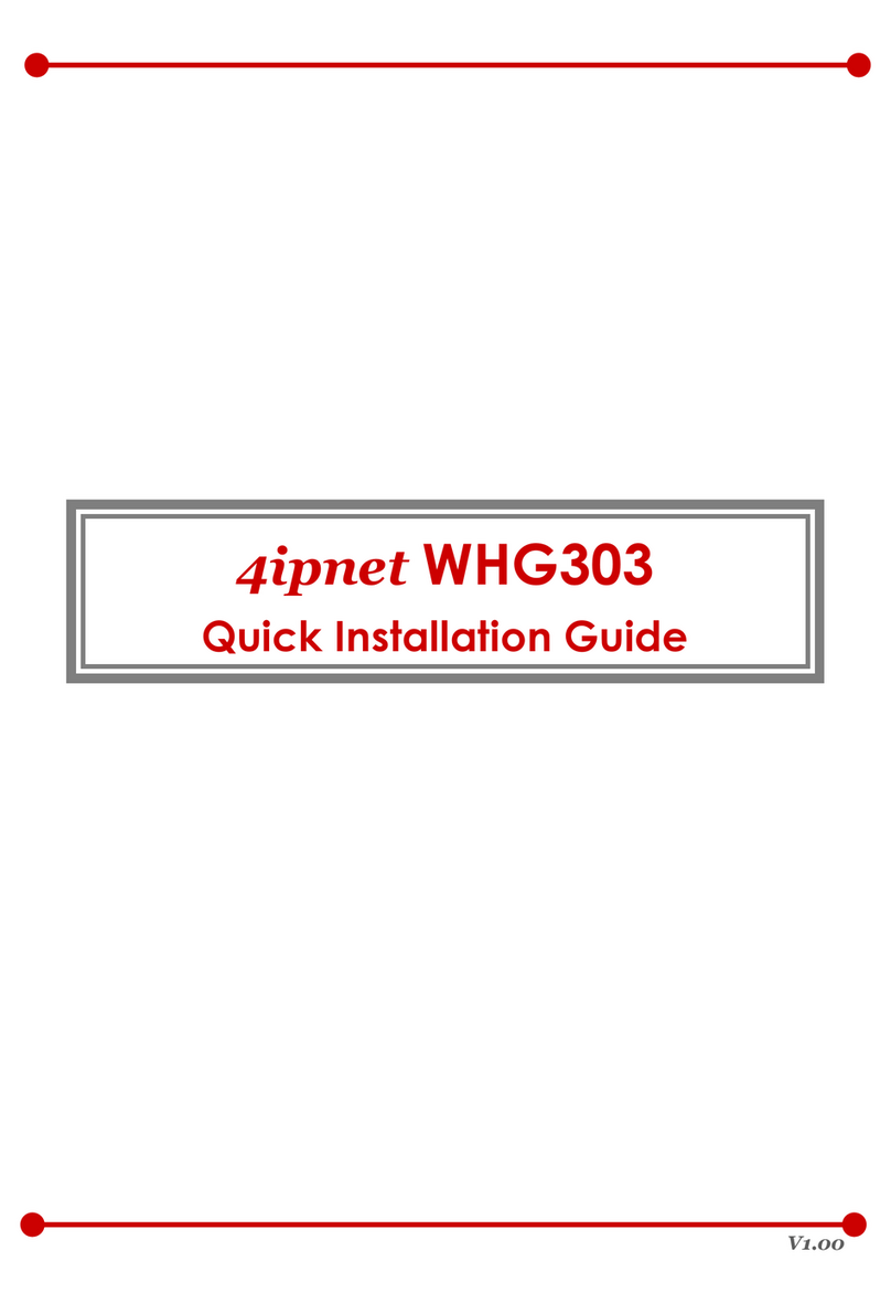 4IPNET WHG303 Quick installation guide