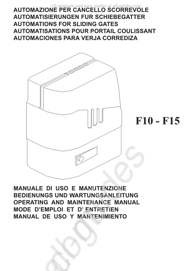 tau F10 Operating and maintenance manual