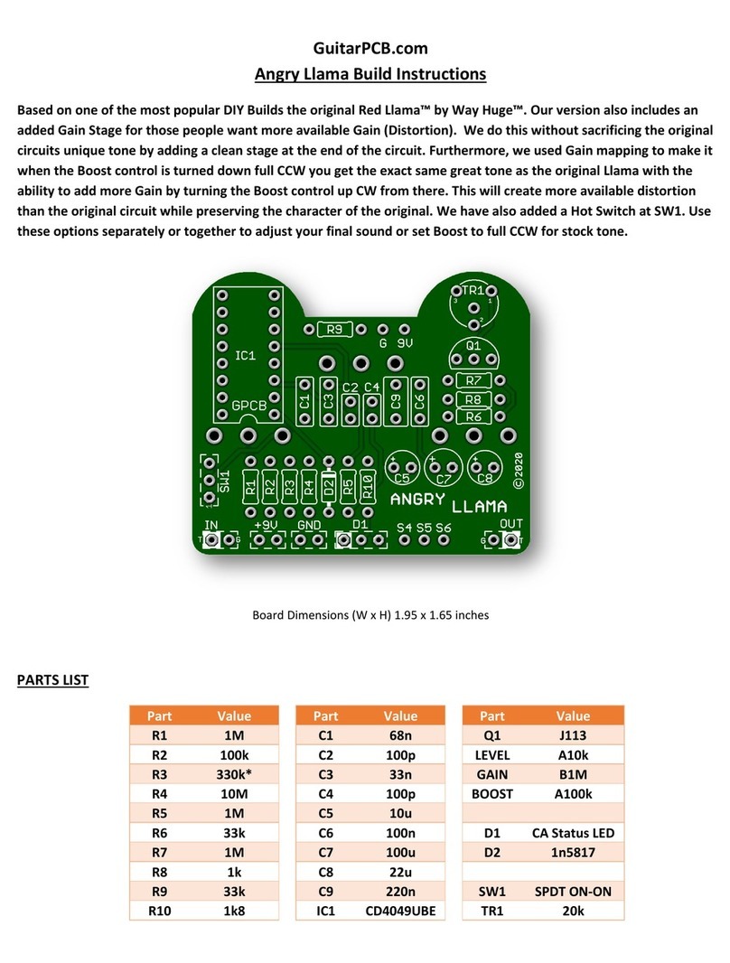 GuitarPCB Angry Llama Build instructions GuitarPCB Angry Llama Build instructions