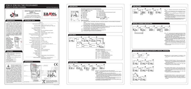 Zamel exta ZCM-12 instruction manual