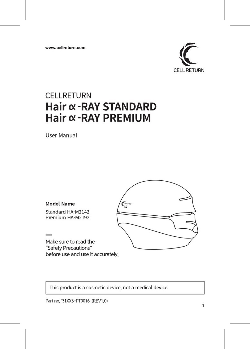 CELLRETURN Hair a-RAY STANDARD user manual