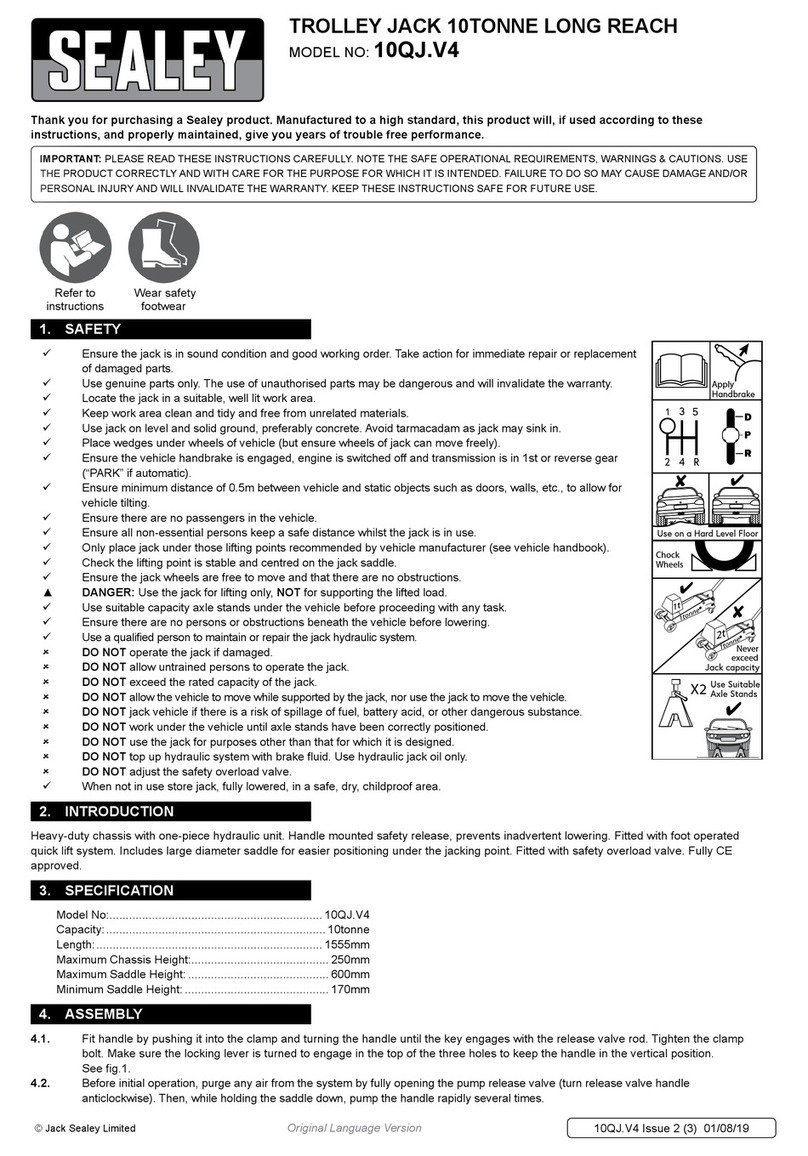 Sealey 10QJ.V4 instructions