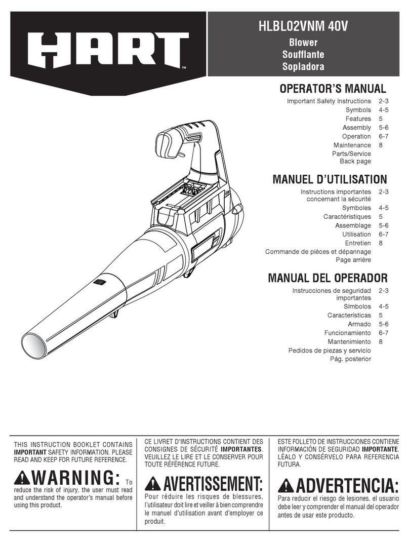 HART HLBL02VNM Operator's manual
