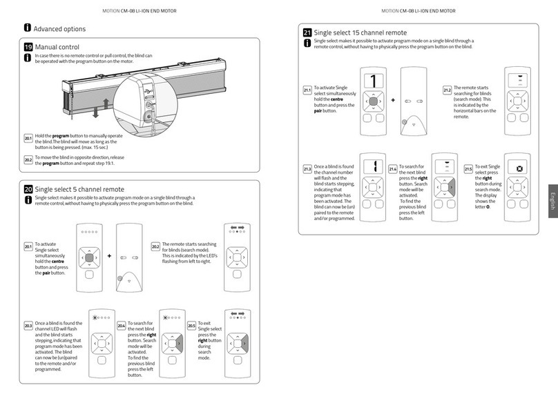 Coulisse MOTION CM-08 manual