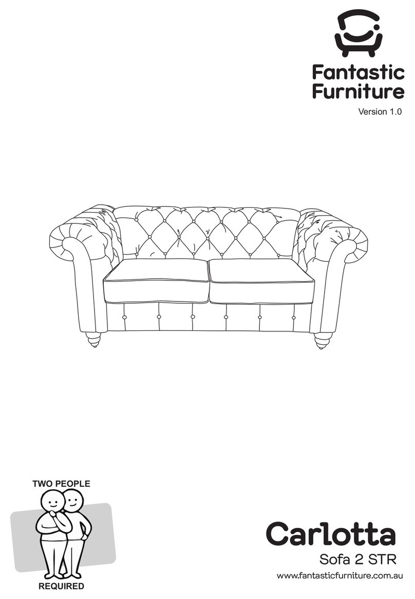 fantastic furniture Carlotta Sofa 2 STR manual