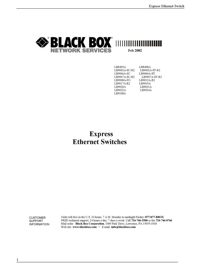 Black Box LB8405A User manual Black Box LB8405A User manual