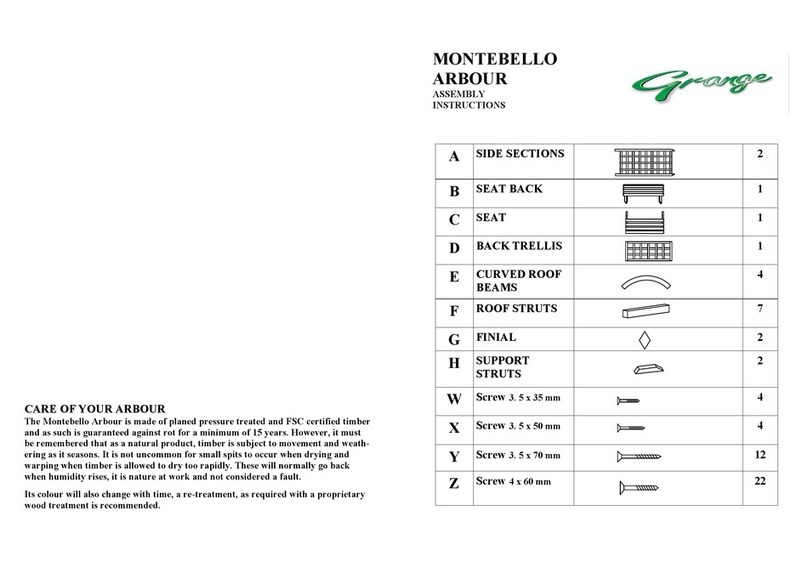 Grange MONTEBELLO Assembly instructions