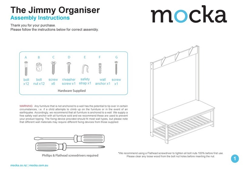Mocka The Jimmy Organiser User manual